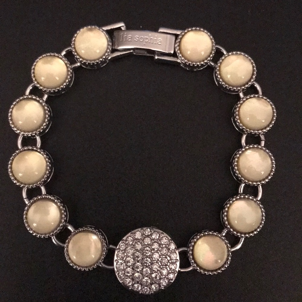 Lia Sophia mother-of-pearl bracelet